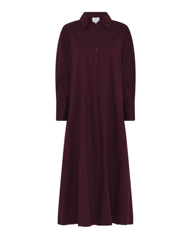 Kamilla Shirt Dress, Wine