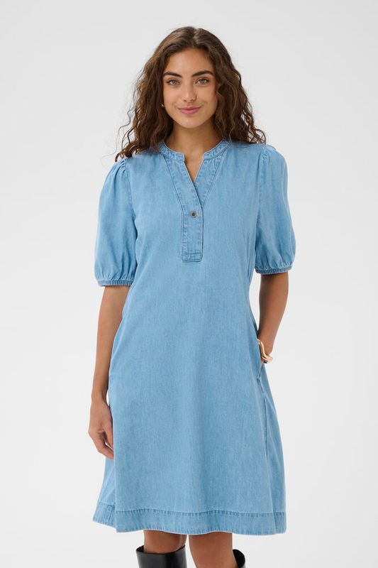 CUberteline Arpa SS Dress - Light Blue Wash