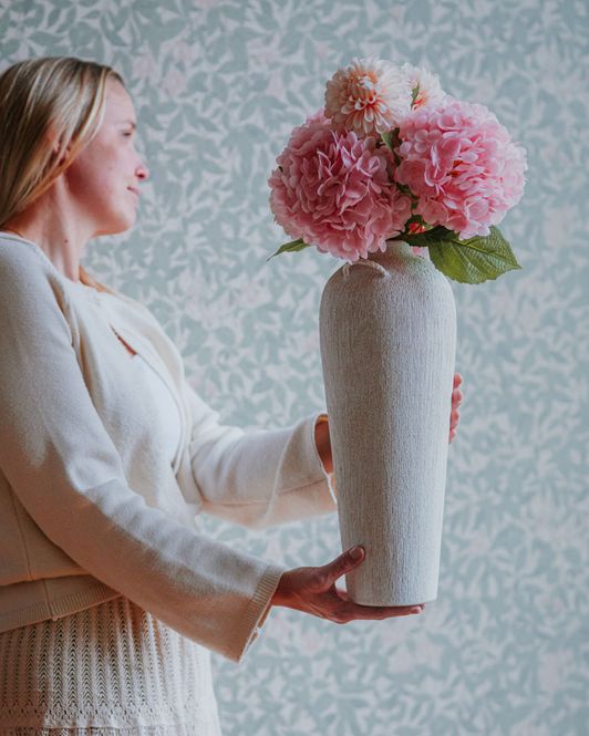 Hovedbilde Kunstig dahlia – aprikos