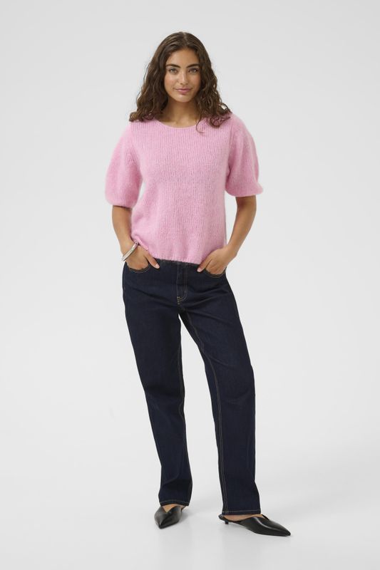 CUcemilie SS Pullover – Lys rosa melert