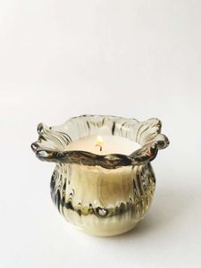 Hovedbilde Duftlys blomst gr&oslash;nn (vanilje)