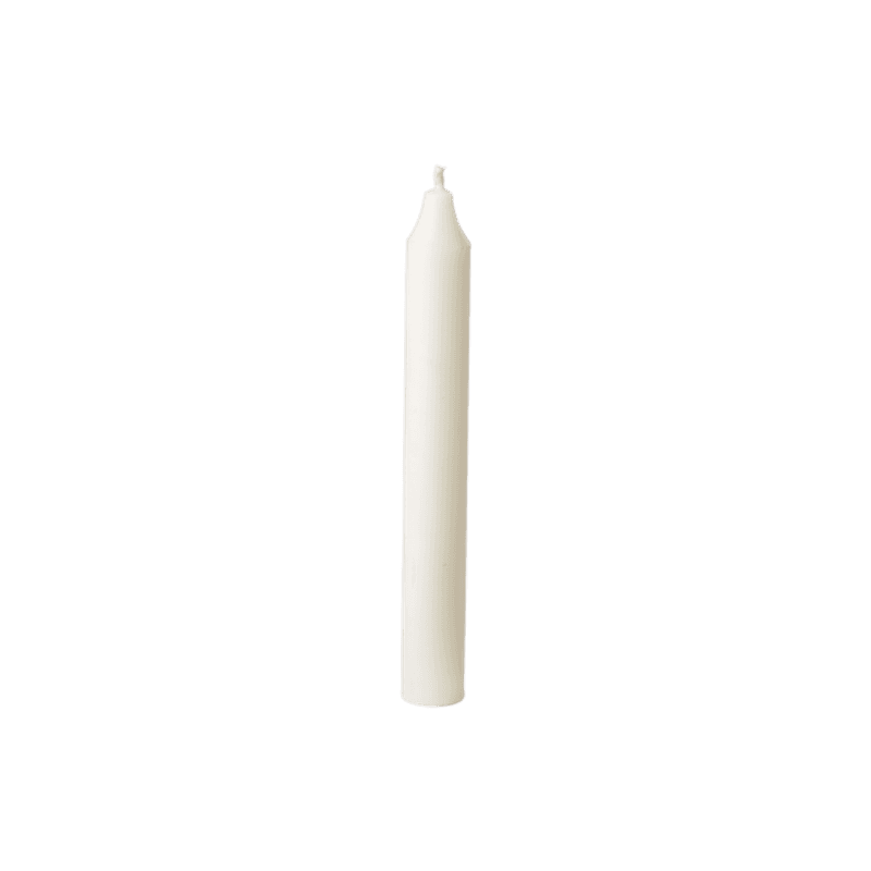Korte rustikklys 18 cm, elfenben