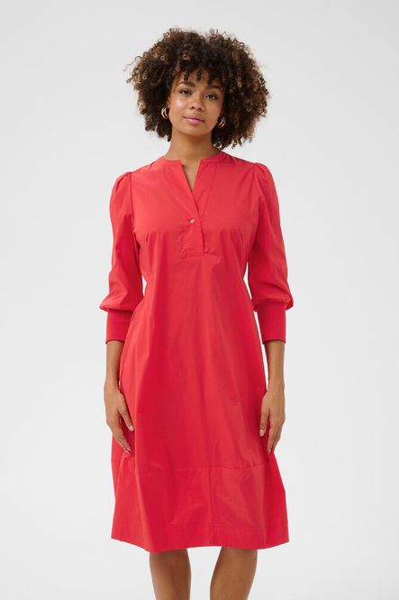 Hovedbilde CUANTOINETT 3/4 SLEEVE DRESS - Fiery Red