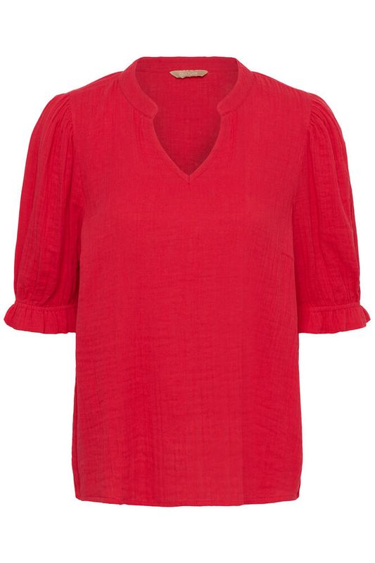 CUtala Elina SS Blouse - Racing Red