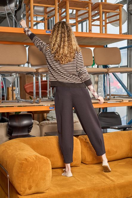 Hovedbilde BCDELL stripete cardigan – Coffee