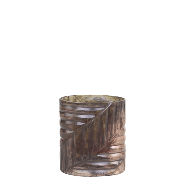 Lysglass H8/&Oslash;7 cm antique mocca