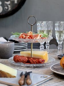 Hovedbilde Etasjefat med 2 glassfat