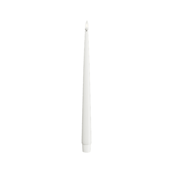 Deluxe hvite lakk lys i LED 28 cm