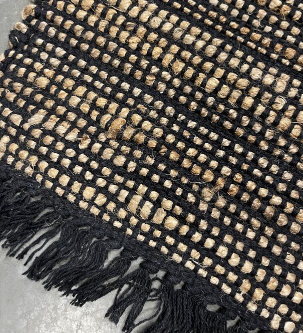 Hovedbilde Jute gulvmatte med frynser