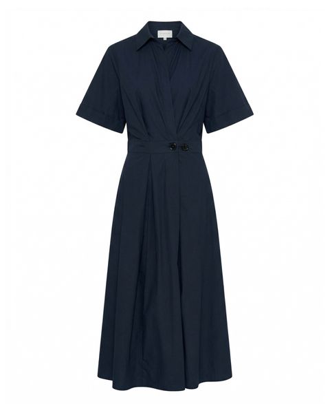 Pia dess - bl&aring; skjortekjole