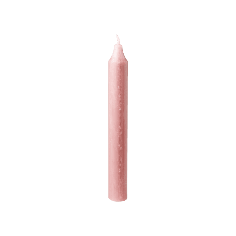 Korte rustikklys 18 cm, gammelrosa