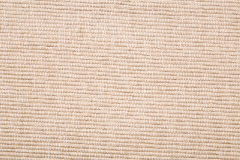 Løper i ribbet bomull – beige
