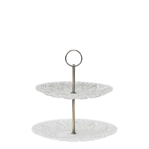 Hovedbilde Etasjefat med 2 glassfat