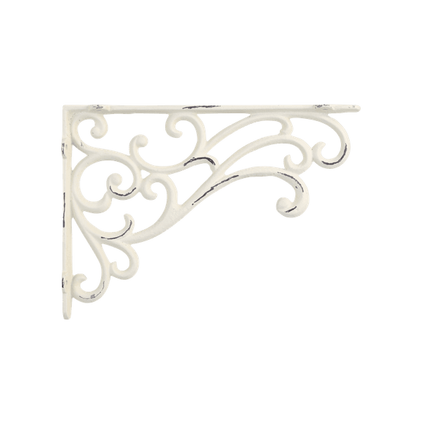 Hylleknekt H18/L25,5/B4 cm antique cream