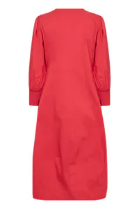 Hovedbilde CUANTOINETT 3/4 SLEEVE DRESS - Fiery Red