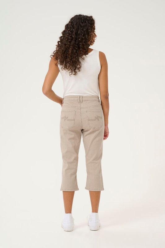 CUmilky Capri Pants – Dune/White Stripe