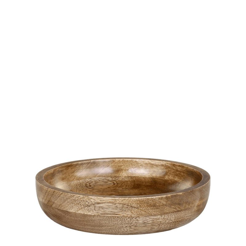 Tours Skål i tre med utskjeringer,  H5/Ø20 cm natur