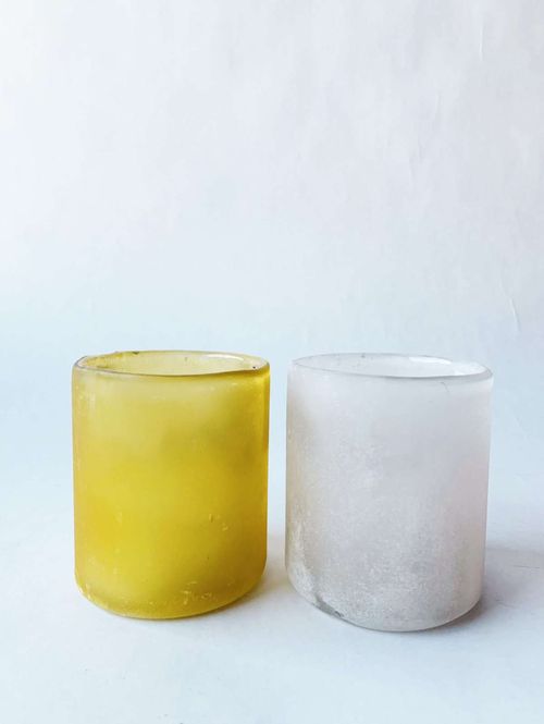 Hovedbilde Lysglass matt gult
