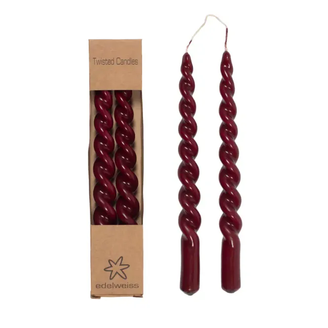 Hovedbilde Twisted Candles Bordeaux m/lakk