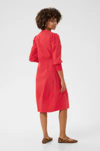 Hovedbilde CUANTOINETT 3/4 SLEEVE DRESS - Fiery Red
